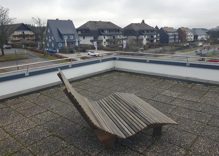 Lejlighed 6 Pers Aan Skilift Grootste Skigebied Nabij Bikepark Unieke Locatie Met Zeer Rustige Tuin In Het Bos En Het Gezellige Centrum Leuke Cafes Restaurants En Gratis Zwembad Sauna Relax Speelruimte Parkeerplaats Naast Der Brabander Winterberg